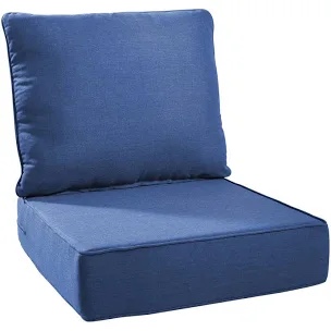 24 In. X 24 In. Outdoor Deep Seating Lounge Chair Cushion 6" Thick W