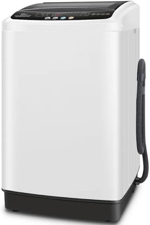 Adam 2.8Cu.Ft Portable Washing Machine With Glass Cover, 20Lbs Capacity Full-Automatic Portable Washer Machine, Washer And Dryer Combo With 10 Programs & 8 Water Levels For Apartment, Dorms, RV