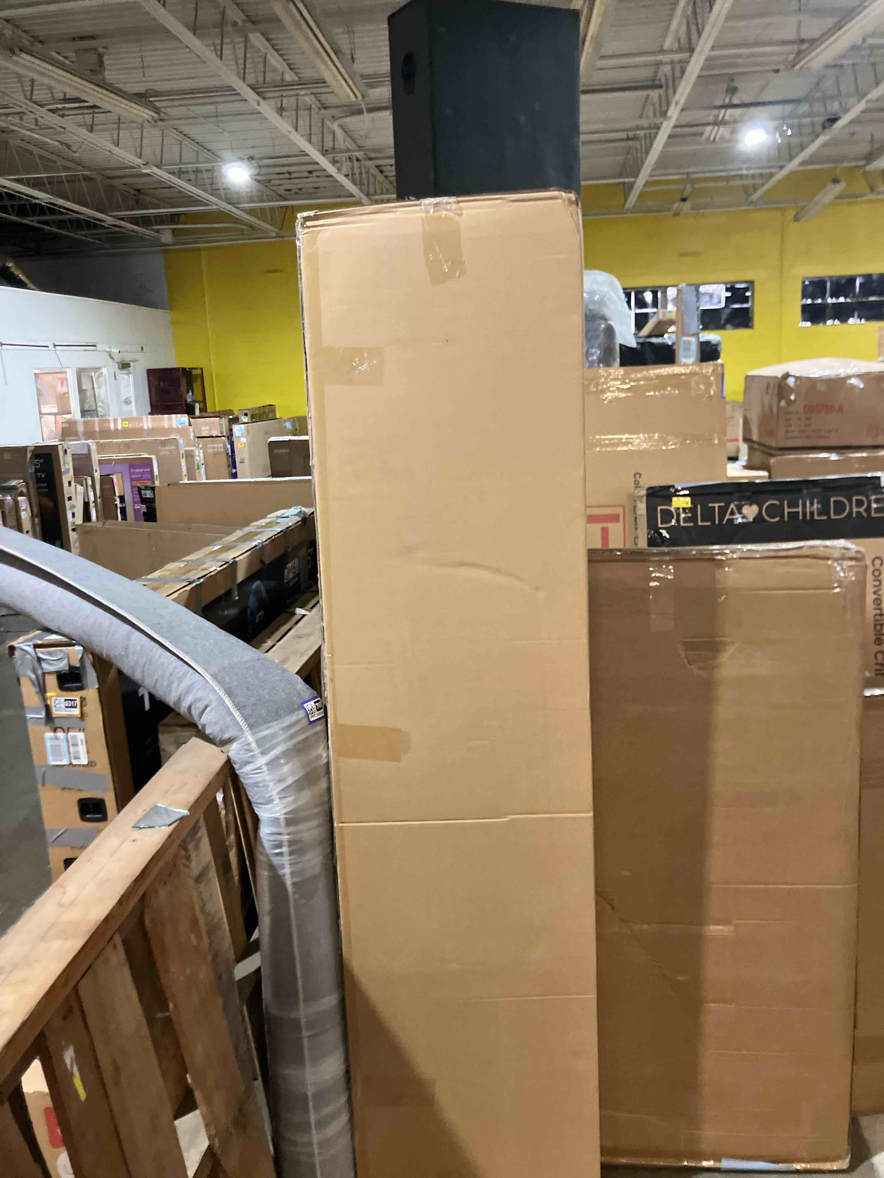 Condition photo showing New/Like New for ZINUS Vivek Deluxe Wood Platform Bed Frame with Headboard, Wood Slat Support, No Box Spring Needed, Easy Assembly, Queen