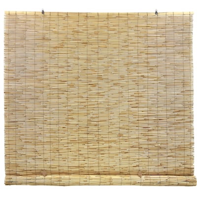 Style Selections 72-in x 72-in Natural Light Filtering Cordless Indoor or outdoor Roller