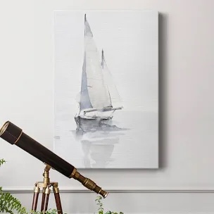 Misty Harbor II Print( Framed cracked) 