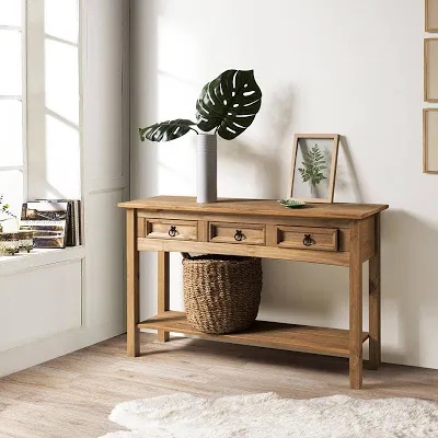 Dinnington 47.99" Solid Wood Console Table(Missing a box)