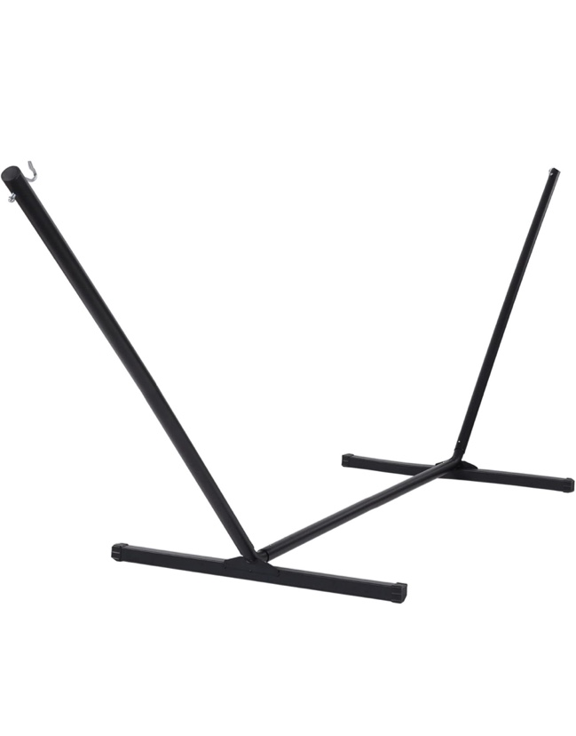 suncreat 12 ft heavy duty hammock stand, portable hammock stand, 475 lbs capacity, black