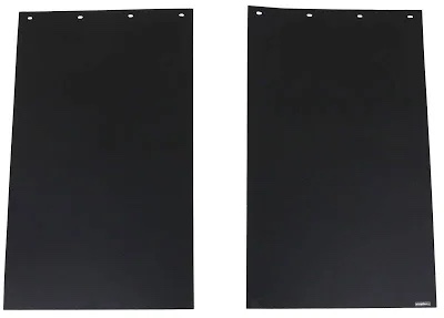 buyers products, 2 pack, super durable black polymer mudflaps 24x24 inch, rc24ppb
