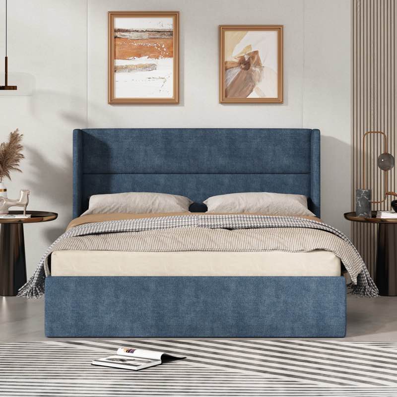 Gaillarde Hydraulic Lift Up Storage Upholstered bed Queen 
