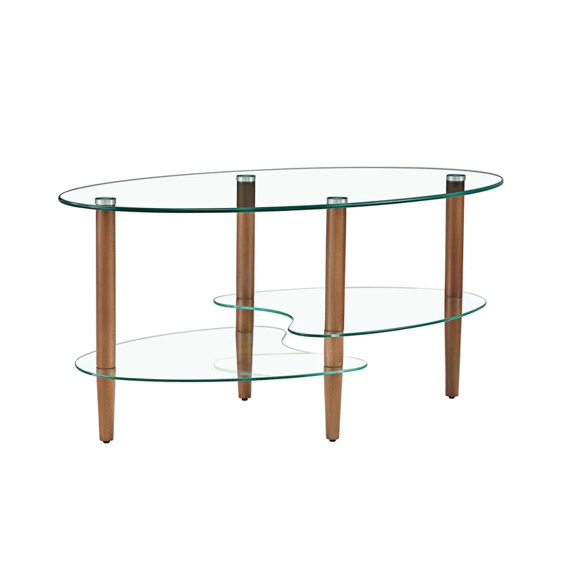 Xamiera 4 Legs Oval Coffee Table with Storage