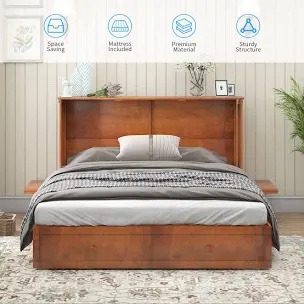 Amri Murphy Storage Bed with Mattress