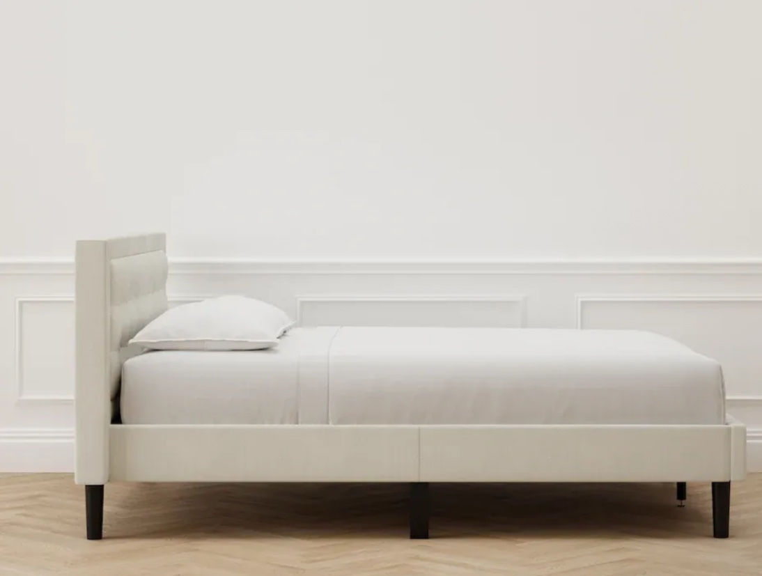 Dunwoody Upholstered Wingback Platform Bed 