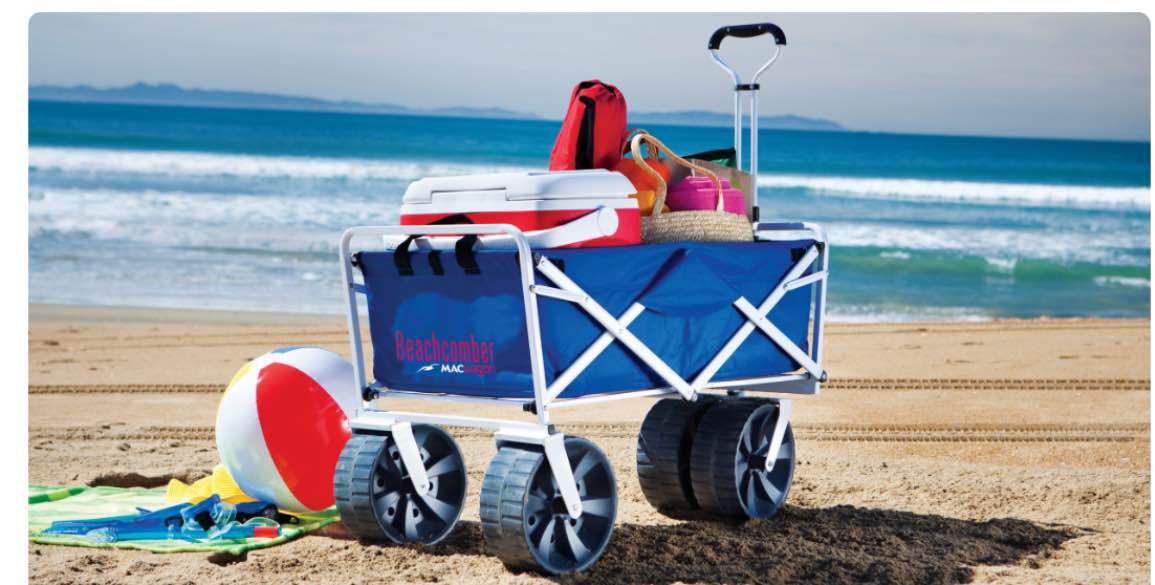 Wonder Cart Utility Beach Storage, Carrier, and Instant Table Beach Accessory, Multi