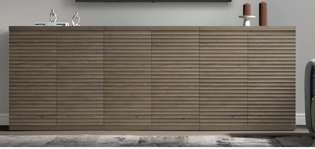 47" Modern Sideboard, Buffet Cabinet With Drawers and Adjustable Shelves, Storage Credenza For Kitchen, Living Room, Dining Room
