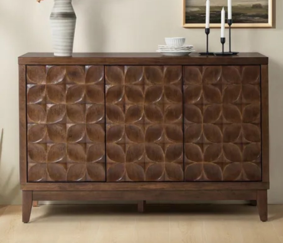 Rosene 54'' Wide Mid-Century Modern Sideboard With Adjustable Shelves