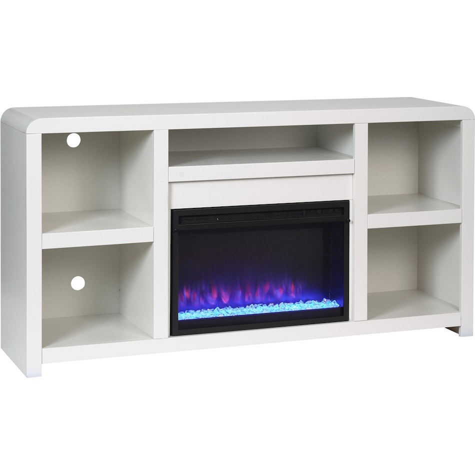 TROY 66" TV STAND WITH FIREPLACE(Incomplete box 2/2) 