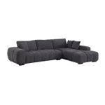 Swapan Modern Chenille Couch Sofa Sectional with Deep Tufted Seat Latitude(Incomplete missing boxes) 