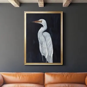 calm great egret i - print