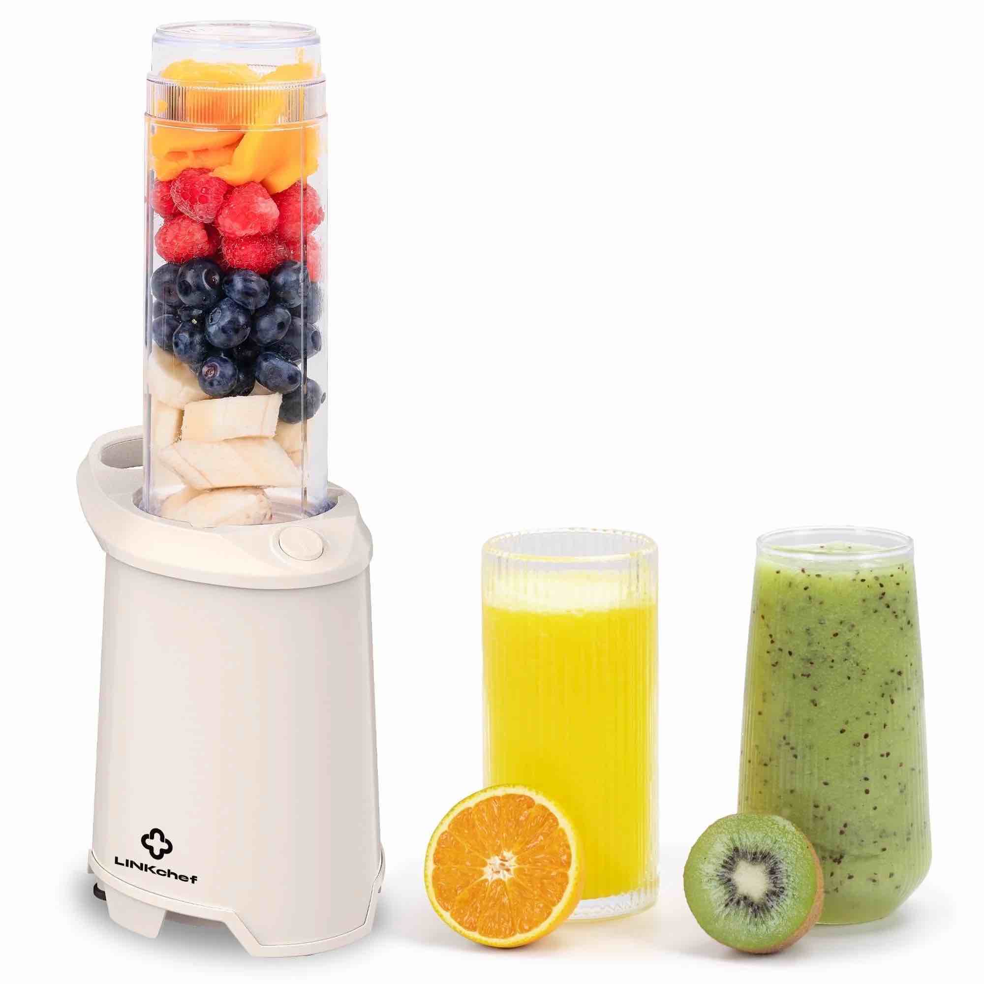 portable personal blender for shakes and smoothies table  blender with 19 oz  travel cup and lid