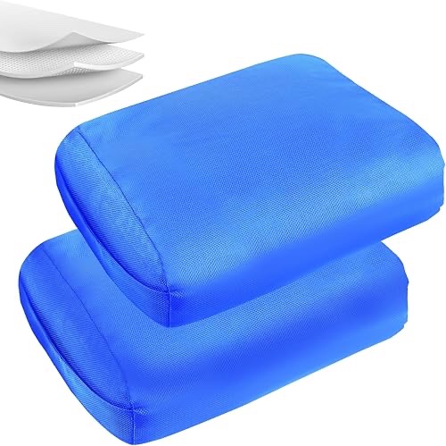 (Set of 2) Hot Tub Booster Seat, Air Mesh 5 Inch Thick Spa Cushion with Non-Slip Surface Weighted for Quick Sink, Spa Booster Seat for Hot Tub(2pcs,Blue)