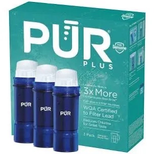 pur plus water pitcher and dispenser replacement filter with lead reduction  3 pack  ppf951k3