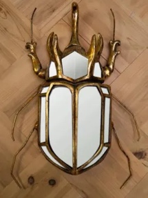Rhinoceros Beetle Body Mirror Wall Decor Bug