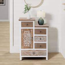 Natural Colored Reyelle Accent Cabinet