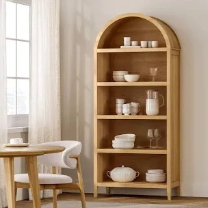 Bookcase Storage Display Cabinet With 5 Shelves