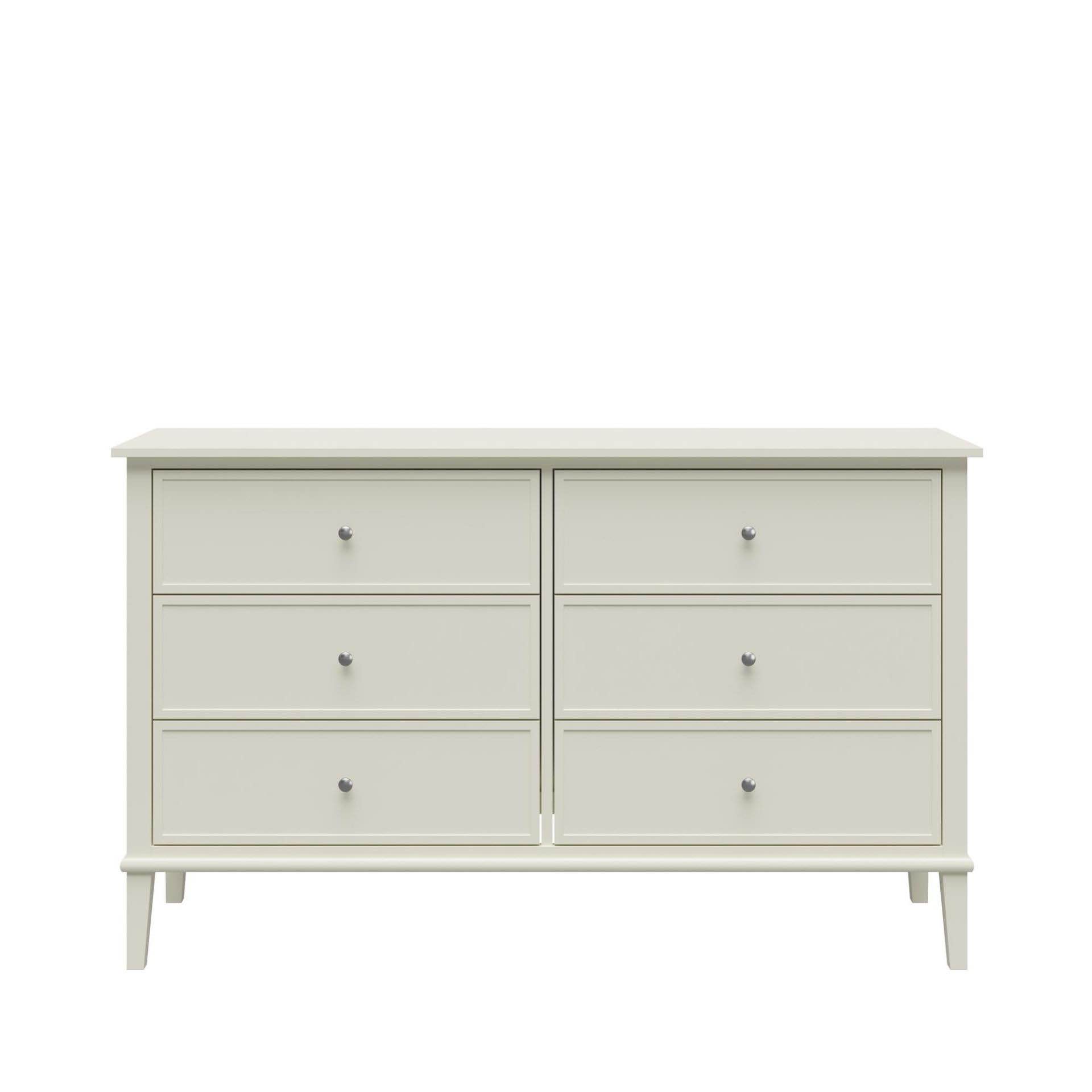 franklin 6-drawer dresser, soft white, box 1 of 2