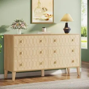 6-Drawer 55" W Double Dresser