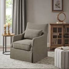 Martha Stewart London 360Swivel Armchair with Lumbar Pillow