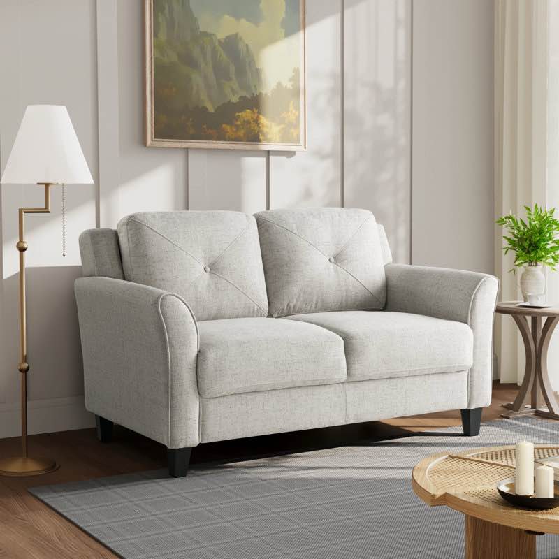 lourdez 56.3" upholstered loveseat