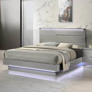 headboard of New classic furniture, paradox Q wood headboard, gray