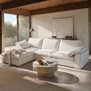 1 part of 110.2" Cloud Couch,Oversized Modular 