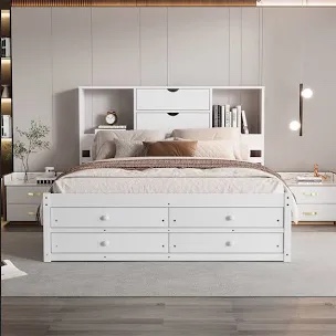Brackney platform bed with storage