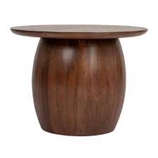 Asher Modern Mango Wood Round Accent Table (Table top only)