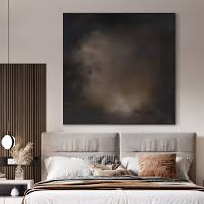 Dark Brown Moody Abstract Minimalist illustration 