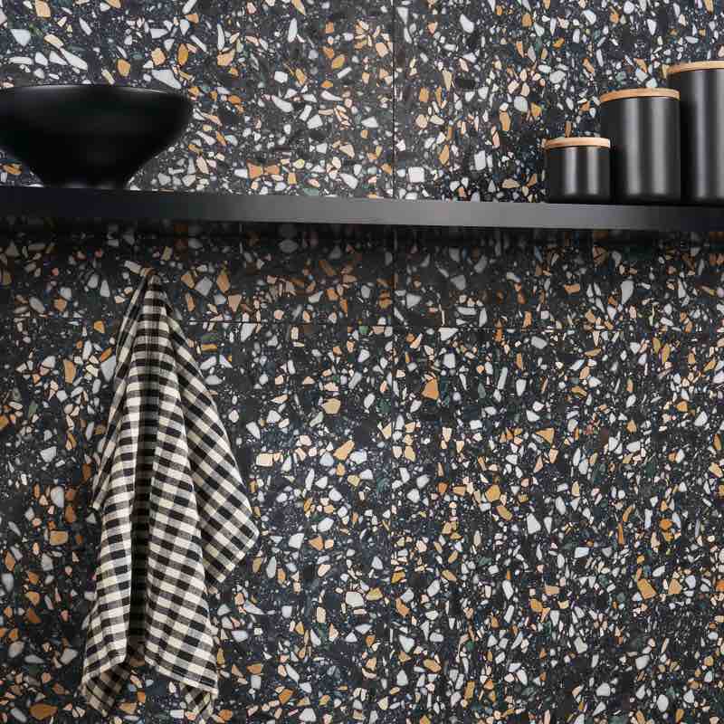 brezza terrazzo 23.62 in. x 23.62 in. honed terrazzo floor and wall tile (3.87 sq. ft. / each)