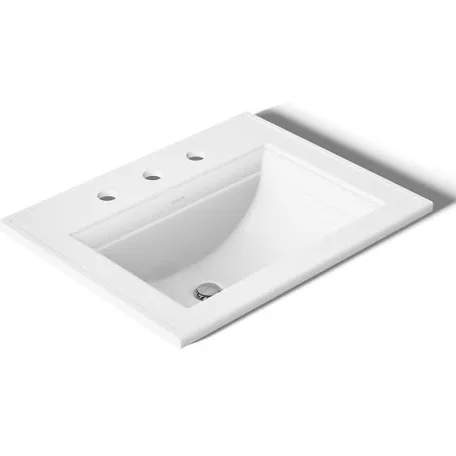 Memoirs Stately 17" Drop In Bathroom Sink with 3 Holes Drilled and Overflow