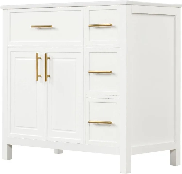 Red Barrel Studio Doory 36" Bathroom Vanity (Does not come with sink top)