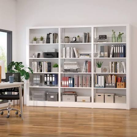 Adjustable Bookcase,Book Case with 5-Tier,Open Shelf Bookcase,Large Capacity, Wide Bookshelves,Freestanding Open Book Shelves for Bedroom,Living Room,Office,Kitchen, White