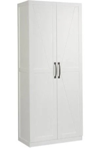 Sauder Select Storage Cabinet/ Pantry cabinets, White finish