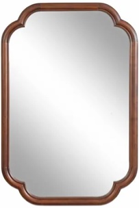 brandis wooden bathroom wall mirror
