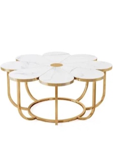 Behrett Flower-Shaped Coffee Table