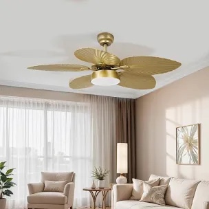 Ballista 52'' Ceiling Fan with LED Lights, and 5 Tropical Blades