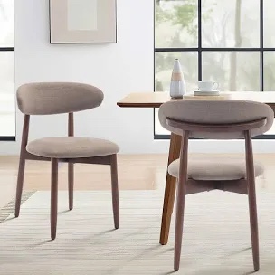 Upholstered Solid Wood Dining Chair Side Chair