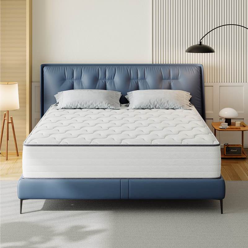 Rupesh 10''/12'' Anti Static Medium Cooling Gel Memory Foam Hybrid Mattress – 10-Year Warranty, CertiPUR-US, OEKO-TEX, SGS Certified