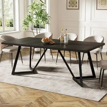 70.8" Modern Rectangular Kitchen Table Dining Table