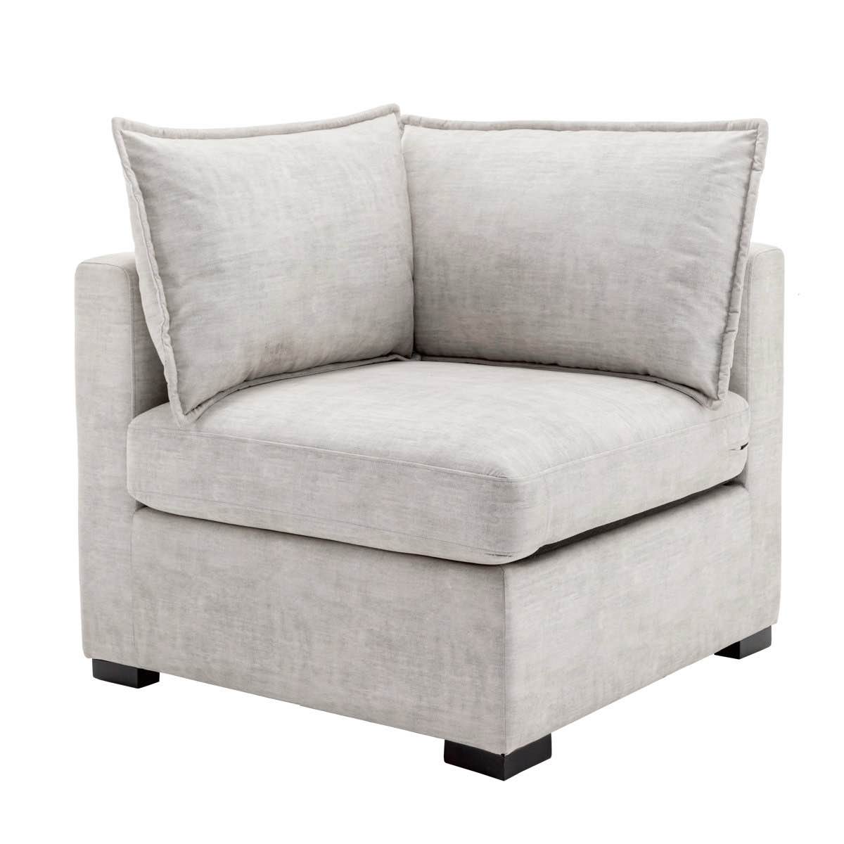 (Latte Brown) Bennett Flange Seam Accent Chair