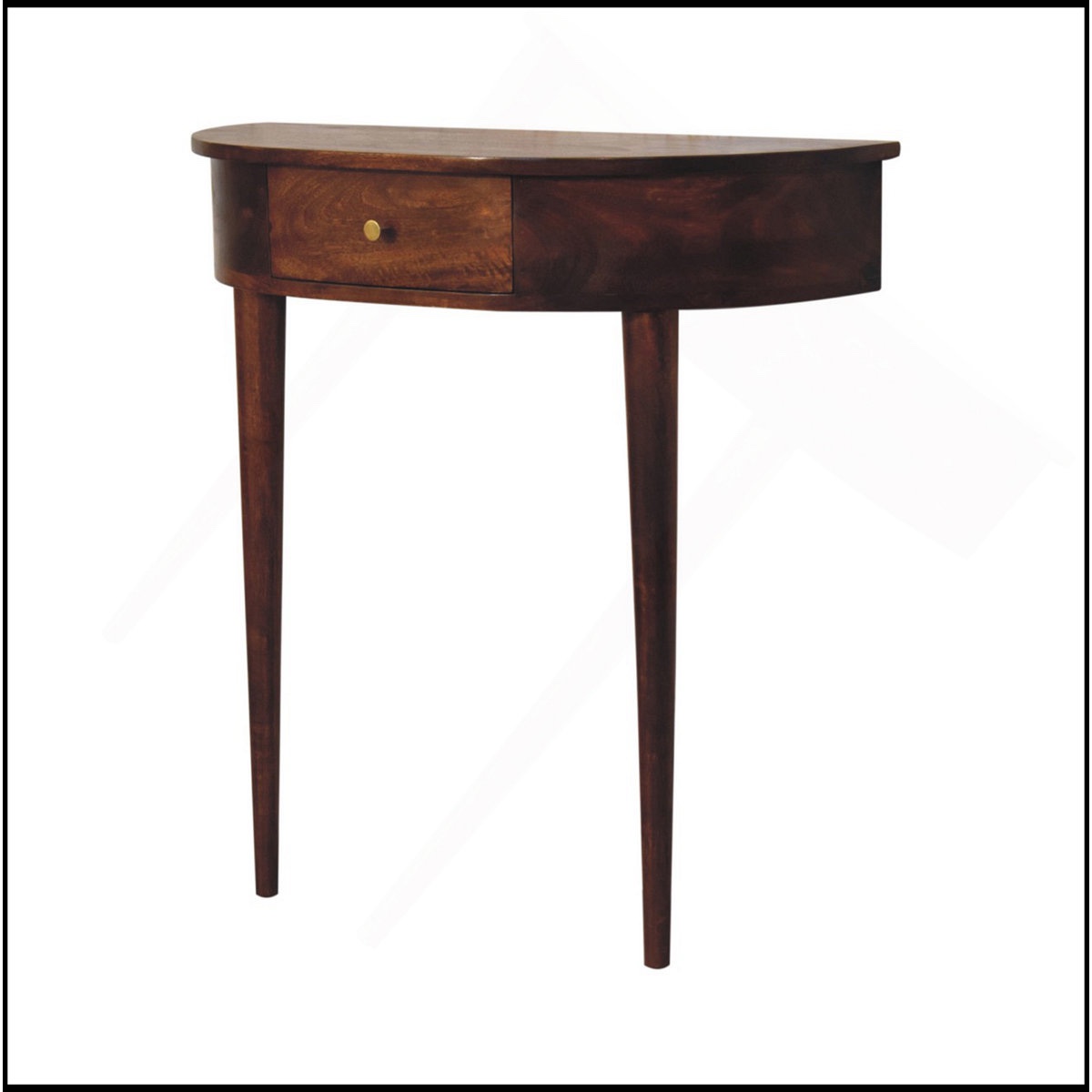 Backless Mounted Chestnut Console