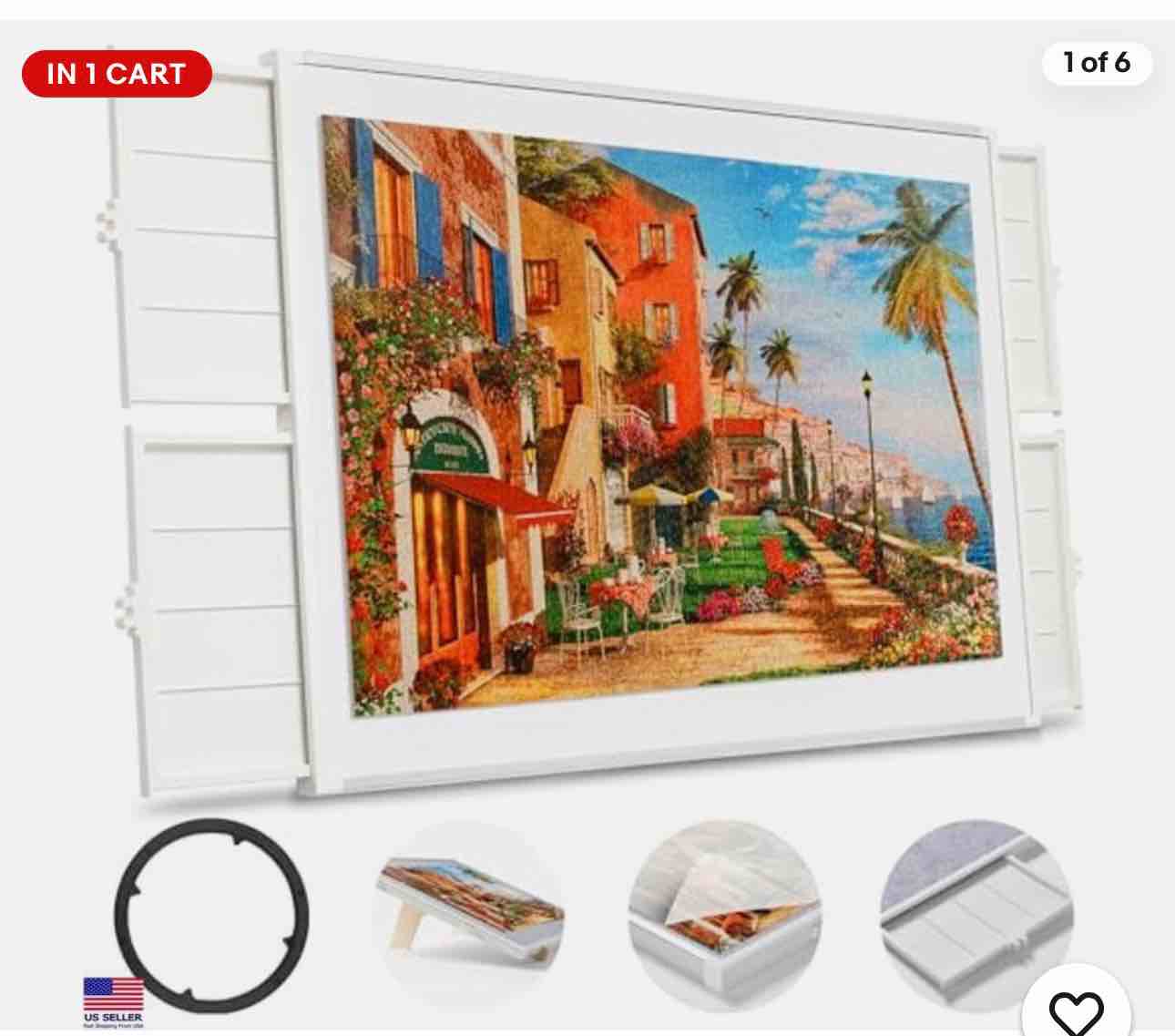 Pita Pita 1500-Piece Rotating Puzzle Board with Drawers & Cover