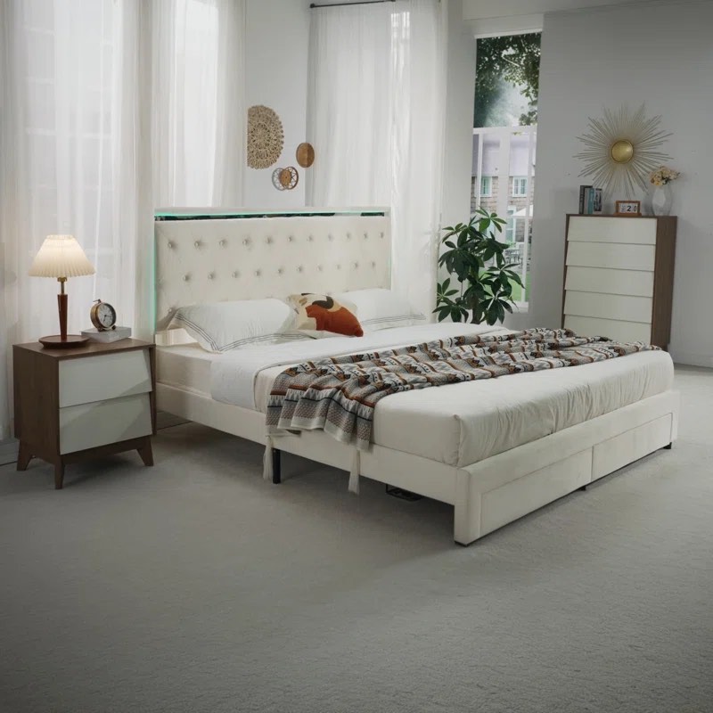 Chantaya Upholstered Platform Storage Bed By Wade Logan®