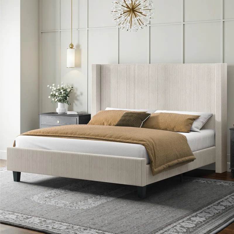 Wauseon Corduroy Upholstered Bed By Wade Logan®