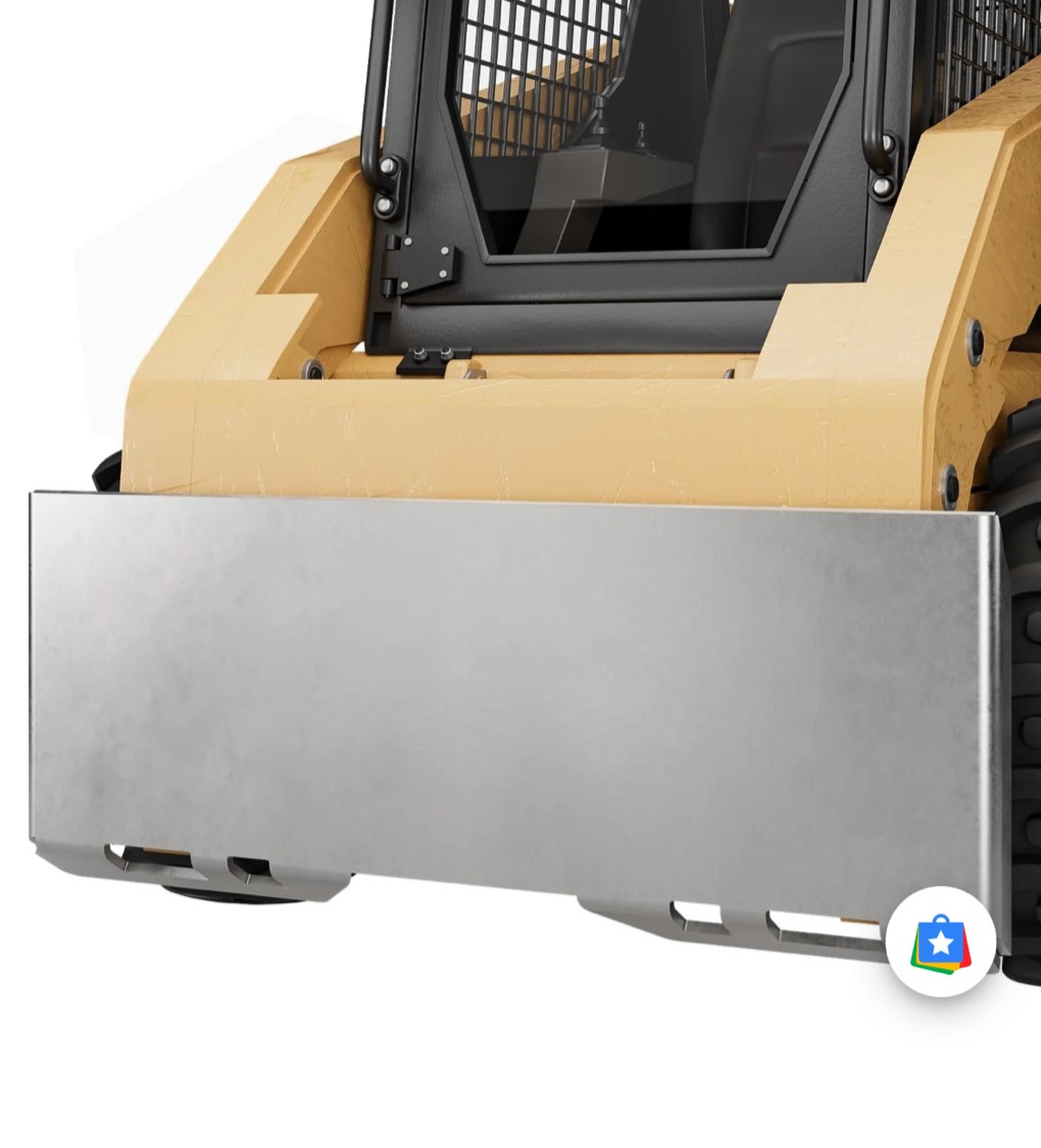 Garvee 1/2"Skid Steer Attachment Plate,Quick Attach Plate,Universal Quick Attach Adapter